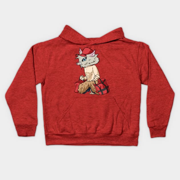 Delivery Inosuke Kids Hoodie by kelsmister